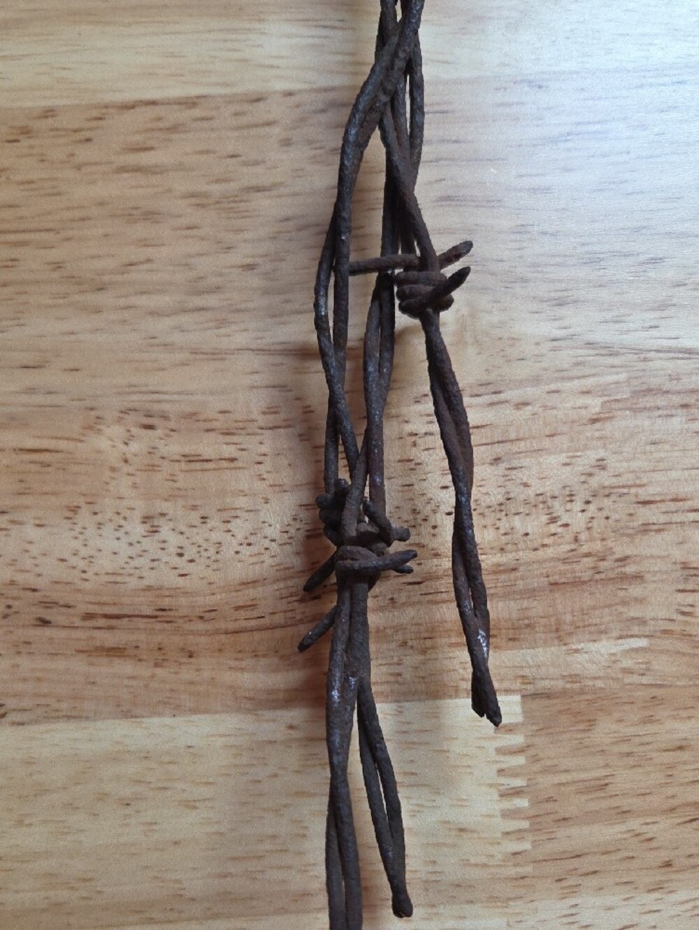 Rustic  Barbed Wire Cross - Picture 2 of 5